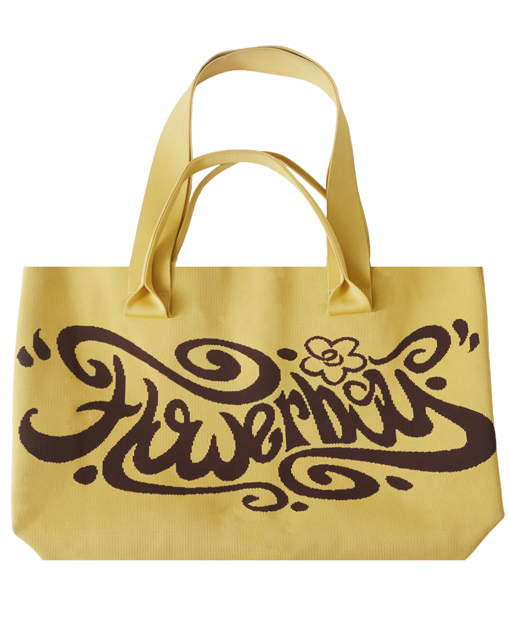 Flowerboy Knit Tote Yellow