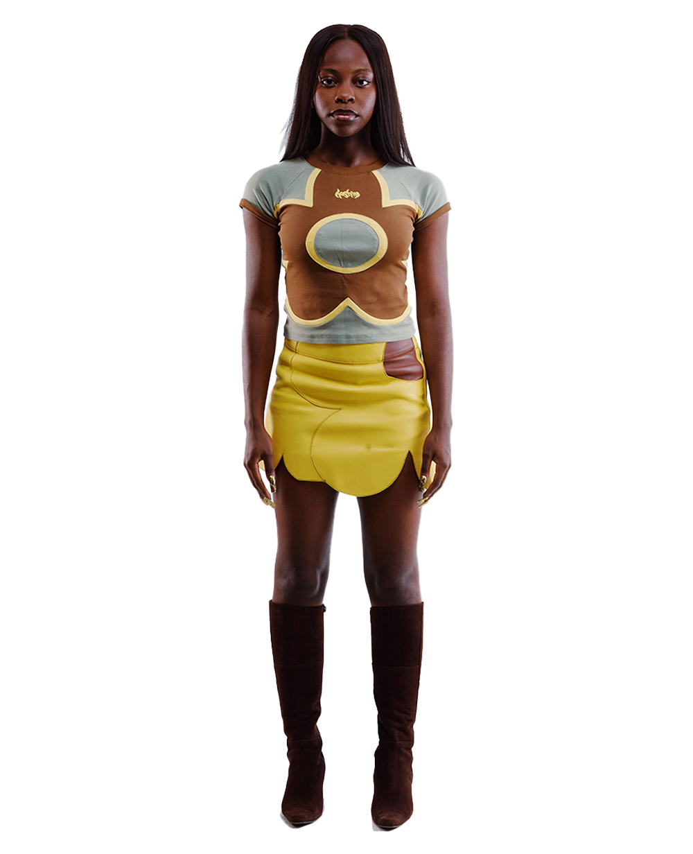 Bina Leather Skirt