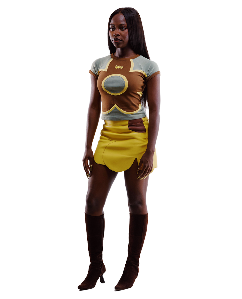 Bina Leather Skirt