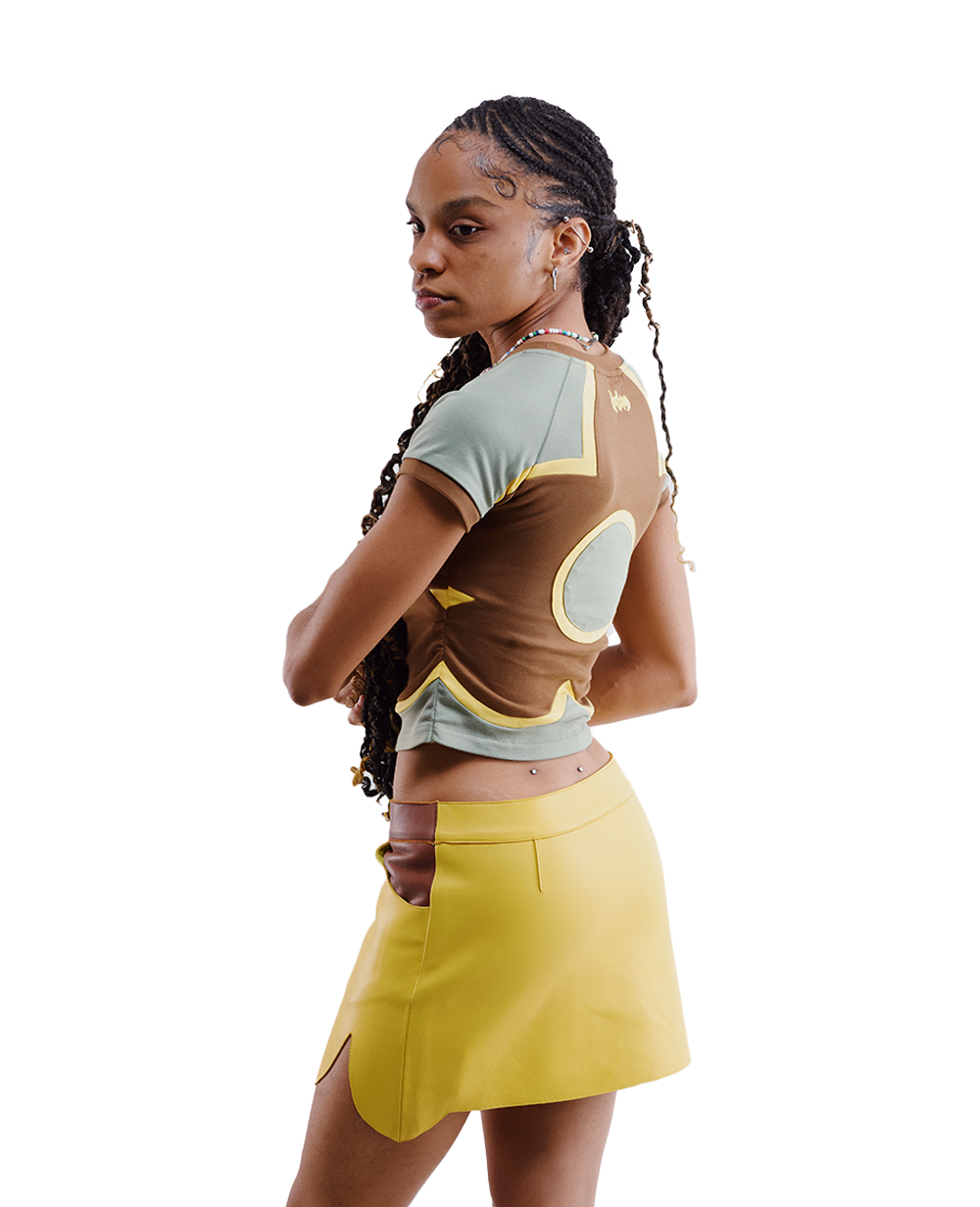 Bina Leather Skirt