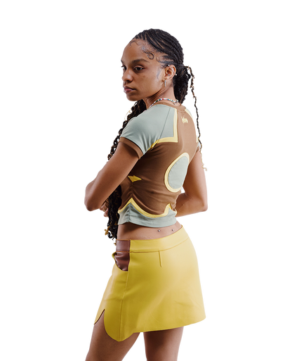 Bina Leather Skirt