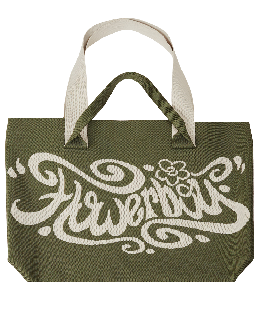 PRE-ORDER Flowerboy Knit Tote Sage Green