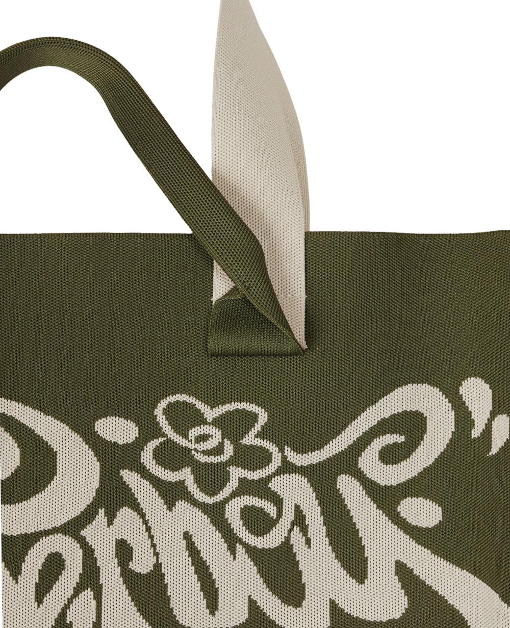 PRE-ORDER Flowerboy Knit Tote Sage Green