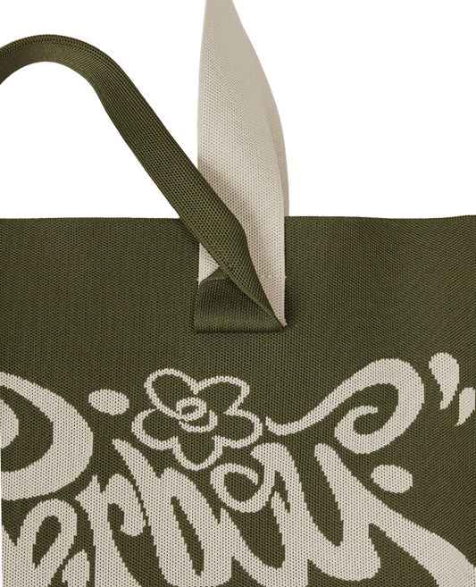 PRE-ORDER Flowerboy Knit Tote Sage Green