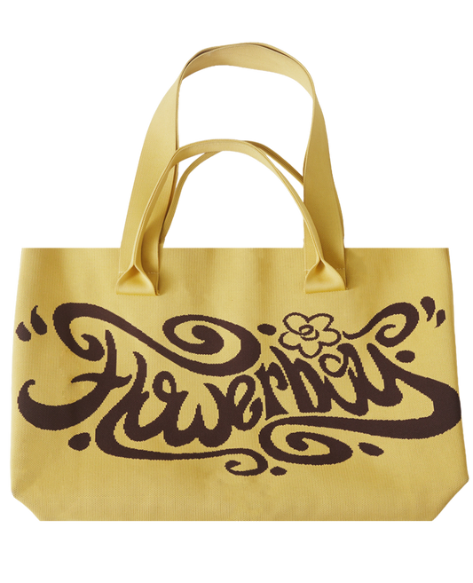 Flowerboy Knit Tote Yellow